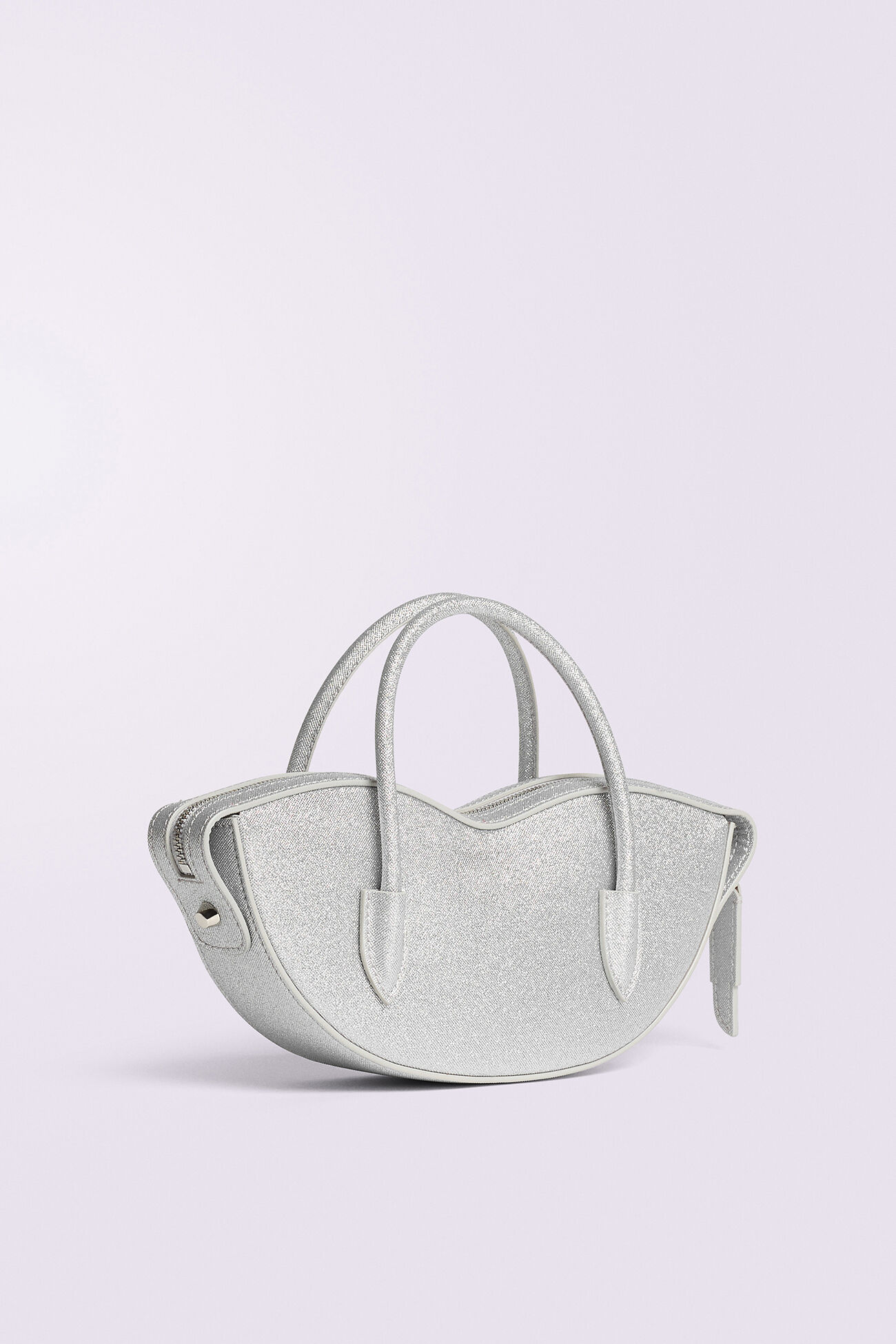 Mini Lips Bag Glitter Silver